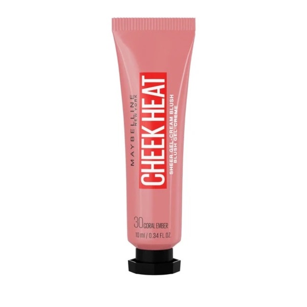 رژگونه مایع میبلین مدل CHEEK HEAT رنگ Coral Ember