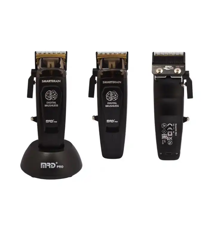 ماشین-اصلاح-mrd-19 ماشین اصلاح موی سر MRD Smart Brain HC90-4 Black | موتور براشلس 7200 دور